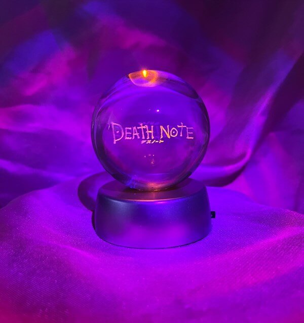 Death Note Peron Tasarımlı Işıklı Cam Küre