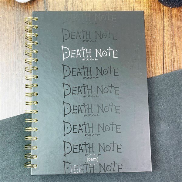 Death Note Tasarımlı Spiralli Çizgili Defter