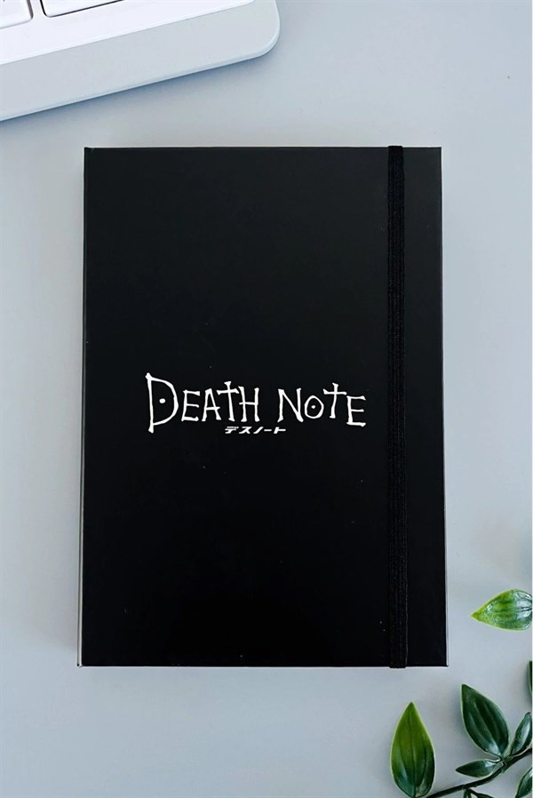 Lastikli Çizgisiz Defter - Death Note