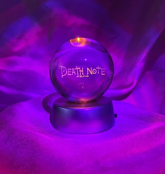 Death Note Peron Tasarımlı Işıklı Cam Küre