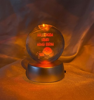 'Halledicem' Peron Tasarımlı Işıklı Cam Küre