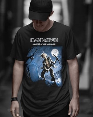 Siyah Iron Maiden Unisex T-shirt