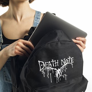 Touz Death Note Baskılı Laptop Sırt Çantası Piersingli