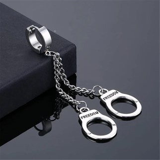 Touz Gothic Handcuff Kelepçe Tasarımlı Küpe