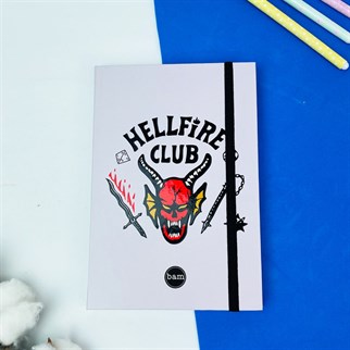 Touz Hellfire Club Tasarımlı Lastikli Defter