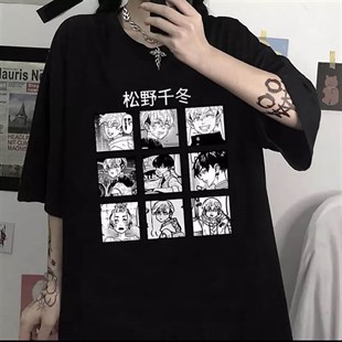 Touz Tokyo Revengers Kolaj Siyah Unisex T-shirt
