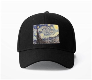 Van Gogh Baskılı Kep Şapka
