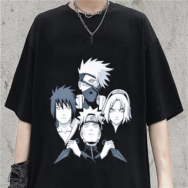 Touz Anime Naruto Baskılı Unisex T-shirt